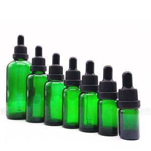 5 - 100 ml Glas-Tropfflaschen für ätherische Öle, mit Glas-Augentropfer, für Aromatherapie, Massage, kosmetische Parfüme, Labor,