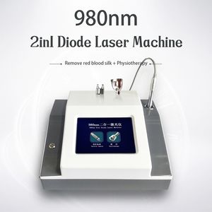 2 in 1 Vascular Removal 980nm Diode Laser-Therapie-Maschine Vein Removal Nägel Fungus Behandlung Physiotherapie Blutgefäße Removal CE