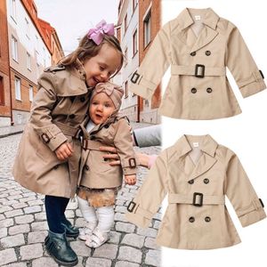 FOCUSNORM Baby Coat Toddler Kid Neonate Inverno Caldo Trench Wind Coat Jacket Party Dress Capispalla 2-6T Moda Bambini Cappotti 201106