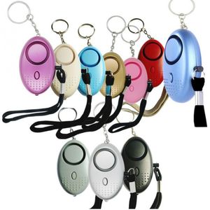 130db Egg Shape Self Defense Alarm Girl Women Security Protect Alert Personal Safety Scream Loud Keychain Alarms Free ship