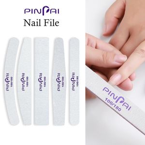 Nail Files Pinpai 100/180 Grits Set Manicure Pedicure Buffer Block Art Tips UV Gel Poler File Double Side Nails Tool Kit