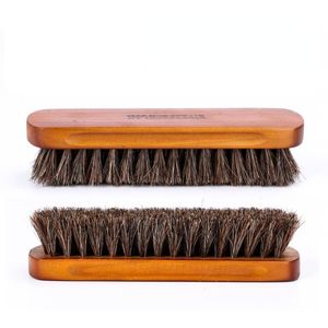 Odzieżowa Szafa Storage Horsehair Buck Brush Polish Natural Leather Real Horse Hair Soft Polering Tool Bootpolish Cleaning for Suede Nu