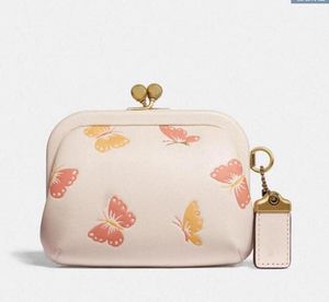 Tasarımcı-yeni moda lüks tasarımcı kilit öpücük sikke çanta düz renk walletdce8 # sevimli debriyaj metal toka kolye takı bayanlar baskı