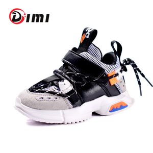 DIMI 2020 Yeni Bahar Çocuk Ayakkabı Erkek Kız Spor Ayakkabı Moda Nefes Işık Bebek Sneakers Yumuşak Alt Rahat Çocuk Ayakkabı LJ200907