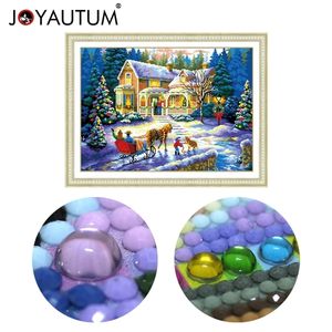 special shaped diamond painting 5d 3d diamond embroidery mosaic crystal stones beaded cross stitch kits scenery Christmas70*50cm 201112
