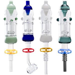 CSYC NC016 HOOFAH PLUS Birdcage Perc OD 32mm Pipe 14mm Quartz Ceramic Nail Dab Rig Hand Pipes Glass Water Bong