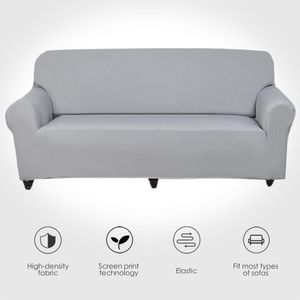 Plain Solid Pattern Slipcovers Stretch Covers for Living Room Couch Towel Chair Cover funda Sofa 201119