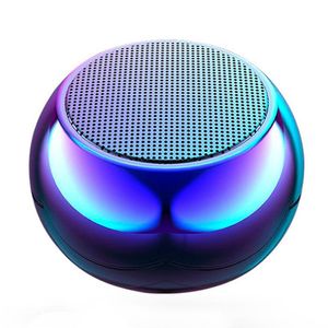 Bärbara högtalare Mini Small Steel Cannon Wireless Bluetooth Speaker Subwoofer Round Outdoor Mobile Home Computer Audio