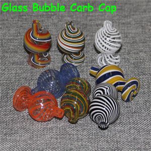 Rökning Boll Form Glas Carb Cap Okaque 10mm 14mm 18mm Man Kvinna Kvarts Naglar För Glas Vatten Bongs DAB Straw Pipes