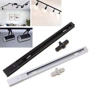 2-wire thick Rail 0.5 Meter 2 Phase Aluminum Track Rail LED Track light rail with connector Universal rails lighting fixtures