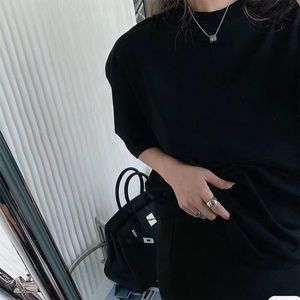 2022SS T-Shirt Tops Tops Female مصممة عالية الجودة قصيرة الحرف الطباعة جولة الرقبة أزياء جميعها غير رسمية الصيف الصيفية قميص بولو ألوان صلبة