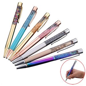 Promotion Wholesale Different Colors Crystal Diamond Ballpoint Pen Roller Ball Pens for Writing Christmas Gift 0479