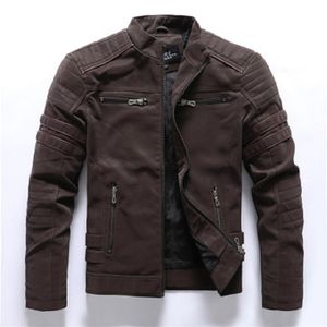 2020 Winter-Herren-Lederjacke, PU-Lederjacke, personalisierte Motorradkleidung, moderner robuster Mann und Wildledermantel, warmer Herrenmantel