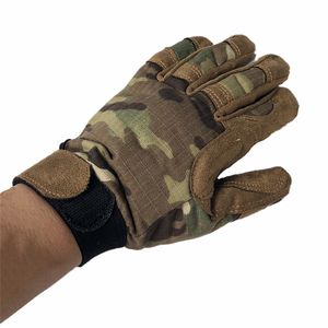 TB-FMA Bästa jakthandskar Multicam Tactical Lightweight Camouflage Glove för utomhussporter Jakt Airsoft Wargame Gratis Ship Q0114