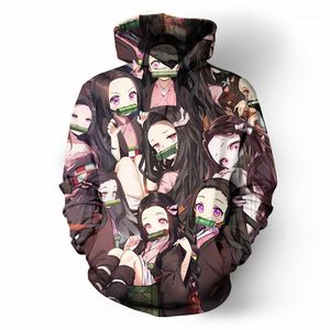 Soshirl Harajuku Толстовки Hipster Anime Kamado Nezuko Hood Pasty с длинным рукавом зимняя толстовка Унисекс топы Kawaii Cool Pullovers1