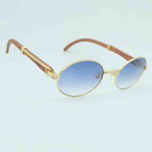 2022 Fábrica Atacado Novo Homens Retro Sunglass Luxo Luxo Vermelho Madeira De Madeira Driving Shades Vintage Eyewear Carter Sunglasses Decoração Acessórios