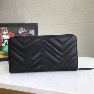 Lyxdesigner soho dubbel dragkedja högkvalitativ kvinnlig designerplånbok män och kvinnor lång plånbok korthållare passhållare kvinnlig lång plånbok