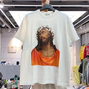 男性Tシャツ面白い聖半袖Tシャツプリント高品質ティー本物の写真