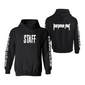 Wholesale- STAFF Hoodie Purpose Tour Clothes Men Hoodies Sweatshirts Mens Streetwear Brand Sweatshirts1