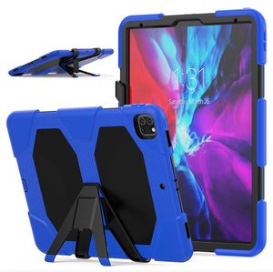 Custodia in silicone impermeabile per iPad PRO 2TH Defender da 12,9 pollici Protezione a 3 strati Staccare il cavalletto Cover antiurto per Tablet PC