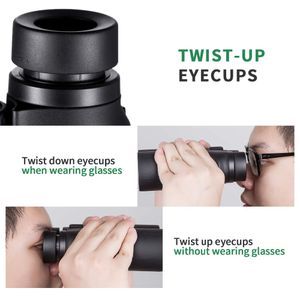 FreeShipping 10X42 Binoculars New Professional Nitrogen Waterproof Telescope Powerful Bak4 Night Vision Hunting Scope Military Compact