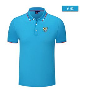 Malaga CF Men's and women's POLO shirt silk brocade short sleeve sports lapel T-shirt LOGO can be customized