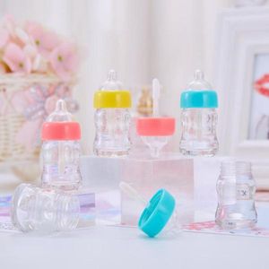 2021 50 stücke 6 ml Milch Baby Flasche Kunststoff Lipgloss Leere Tube Kosmetische Neuheit Nippel Lip Gloss Verpackung Container