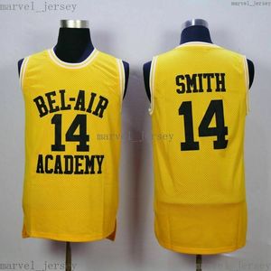 Szyte Niestandardowy Książę Prince of Bel Air Academy # 14 Will Smith Męska Koszykówka Jersey S-XXL Mężczyźni Kobiety Młodzież XS-5XL