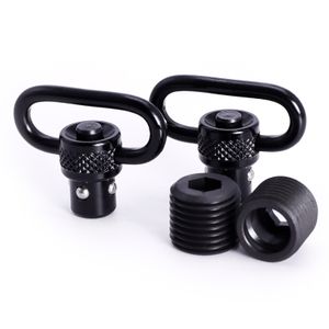 Hunting Sports Outdoor Tactical Accessories 2 Sets 1" 25.4mm QD Tactical Quick Detach Release Push Sling Swivel Mount Adapter Base With Cap