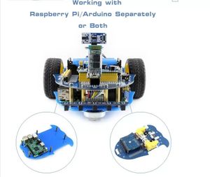 1セットラズベリーPI 3モデルBアルファボットカメラアルファボットスマートカーロボットビルディングキットオープンソースリソースデザイン