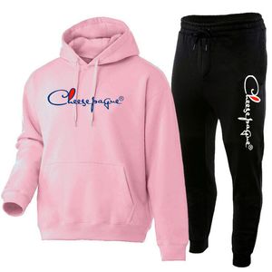 Autumn Winter Brand Tracksuit Men Women Hooded Sweatshirt Suit Slim Fit Cotton Couple Jogging Sweatshirts Oversized Streetwear S-3XL