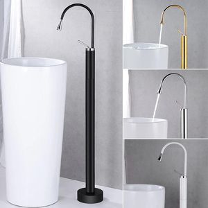 Conjuntos de chuveiro de banheiro Tuqiu Gold Basin torneira de bronze de latão Paytub piaeira mixer torneira super longa drop design