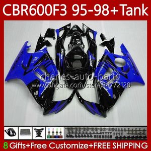 Honda CBR 600 CBR600 F3 FS CC 600FS 600F3 1995-1998 600-F3 1995 1996 1997 1998 CBR600F3 600CC 95 96 97 98 Black Blue Bodywork