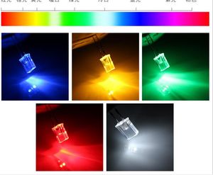 MIX Rectangule 257 2*5*7mm Fast Flash LED Diode For DIY etc