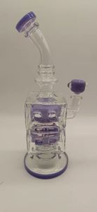 hookahs Borosilicate glass Milk purple glass hook hoil rig bubbler. Unique design