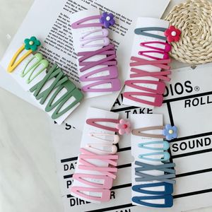 Simpatici fermagli per capelli con fiori per bambini, forcina a scatto per ragazza, perni per bambini, accessori per modellare il colore