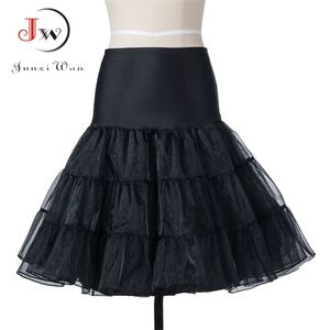 Tutu Etek Salıncak Rockabilly Petticoat Aldeskirt Kabarık Pettiskirt Düğün Gelin Vintage 50 S Audrey Hepburn Kadınlar Balo LJ200819