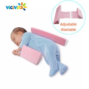 Cuscino antirotolamento Cuscino per neonato Cuscino per posizionamento del sonno regolabile per neonato Cuscino per posizionamento del bambino in cotone a testa piatta LJ201014