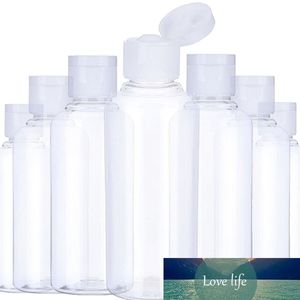 50pcs ml Empty Transparent Plastic Pack Clamshell Water Bottle Crystal Clear Flip Top Cap Packaging Containers