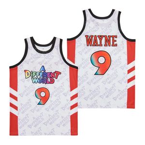 TV -Serie eine andere World 9 Dwayne Wayne Film Basketball Trikot HipHop Uniform White Color Hip Hop Stickerei und ED für Sportfans gute Qualität zum Verkauf