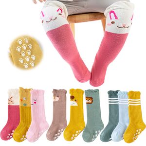 Baby Socks Fox Cat Animal Print Baby Socks 2019 Новый Мультфильм Клен Высокие Длинные Утечки Ноги Мальчик Девушка Детские Носки Модный Носок