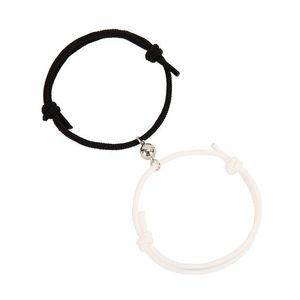 2 sztuki Para Bransoletki Magnesy Przyciągają każdy inny kochanek Przyjaźń Bransoletka Gift Men and Women Charm Bransoletka