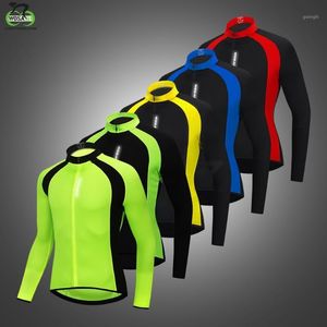 Wosawe Masculino Respirável Reflexivo Ciclismo Jaquetas Cycle Vest Vento Casaco Bicicleta MTB Bike Wear Manga Longa Equitação Windbreaker1