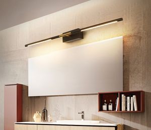 ミラーフロントライトシンプルなモダンなLEDバスルームのバスルームミラーキャビネット照明防水防止灯北欧のトイレライト