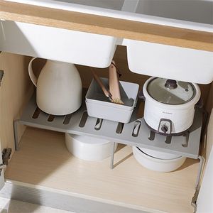 Home Closet Organizer Storage Shelf for Kitchen Rack Space Saving Wardrobe Decorative Shelves Cabinet Holders Y200429
