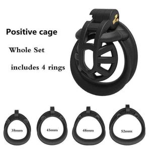 NXY CHASTITY DISPOSITIVO NOVO MAMBA 3D Impresso Masculino com Duplo Arco Cuff Penis Ring Bloqueio Cobra Cock Gaiola Correia Sexo Brinquedos Para Men 1221