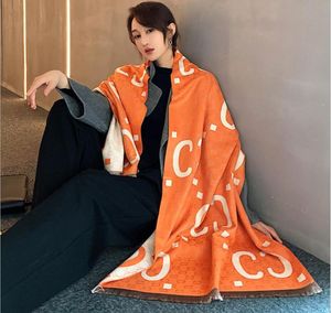 럭셔리 스카프 겨울 여성 Shawls 따뜻한 담요 랩 여성 풀라 워지어 브랜드 두꺼운 프린트 스카프 2021 New