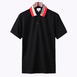 Polo moda t-shirt polo firmate top tshirt T-shirt t-shirt Camicie ricamo per uomo magliette polo bottoni risvolto top in cotone tinta unita plus size