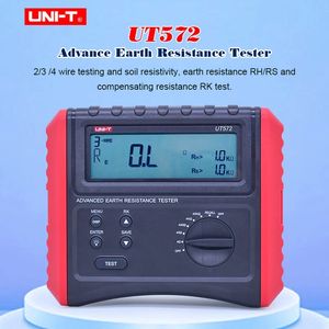 UNI-T UT572 المتقدمة تسراع الأرض اختبار المقاومة الأرض اختبار التربة المقاومة اختبار البيانات تخزين LCD الخلفية