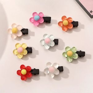 Mini fleur épingles à cheveux femmes filles cheveux couleur bonbon Barrettes cheveux crabe Clips style tressage BB Clips cheveux accessoires